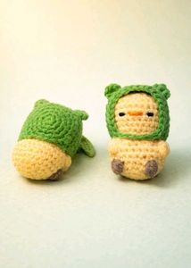 Handmade Crochet Frog Chicks (Set of 2) – Cute Ami