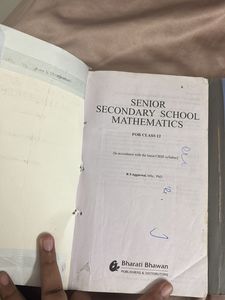 Senior Secondary School Mathematics Book