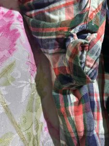 Chic Plaid Tie-Neck Blouse