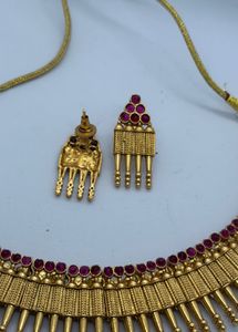 Gold Plated Necklace &amp; Earrings Set