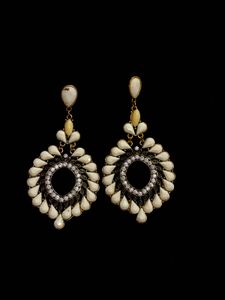 Elegant White Drop Earrings