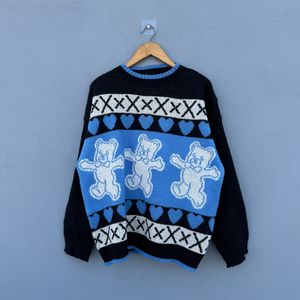 Teddy Bear Patterned Sweater