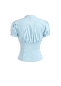Chic Ruffled V-Neck Blouse/shirt