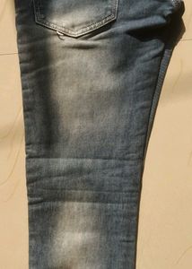 Washed Denim Jeans