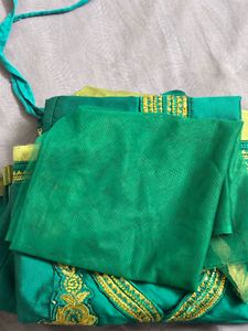 Emerald Green Kurta with Gold Embroidery