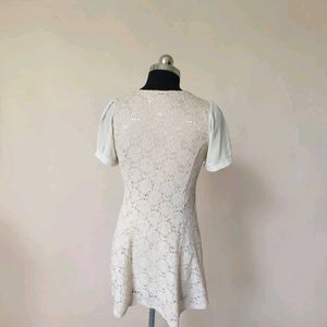 Elegant cream Lace Dress