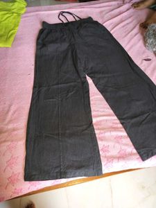 black wide leg pants