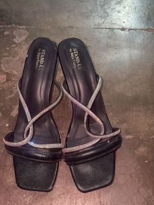 Stylish Embellished Block Heels