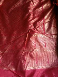 Dollo Silk Kalamkari Saree