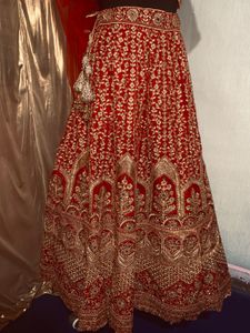 Beautifull Bridal Lenga With Belt 3pcs Set