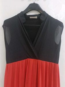 Chic Black &amp; red Maxi Dress