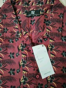 Tropical Maroon Half Sleeve Casual Shirt 👔