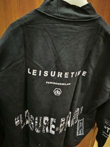 Black Graphic Print Sweatshirt
