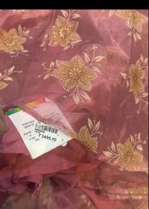 Beautiful Pink Floral Ethnic Gown