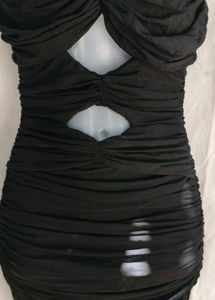 2254. Ruched Cutout Mini Dress It's mesh