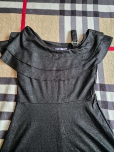 black shimmery dress
