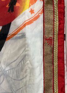 Tropical Print Saree