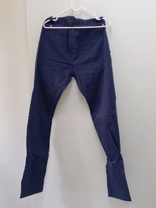 Derby Navy Blue Semi Formal Men's Trousers
