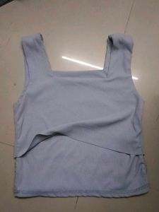 Ribbed Square Neck Tank Top