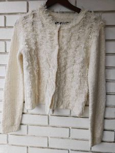 Textured Knit Cardigan New