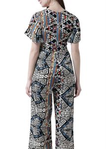 Trendy Geometric Jumpsuit