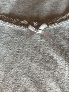 cute lace and bow detail hnm top