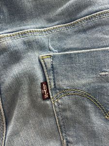 Light Wash Distressed Denim Jeans