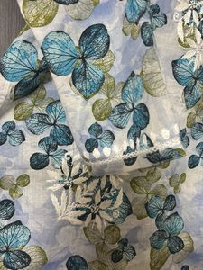 Embroidered Blue Floral Kurta