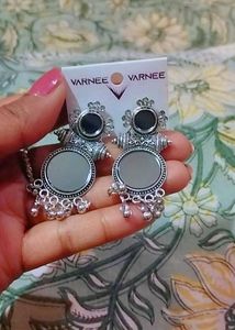 Oxidised Earring
