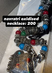 Navratri Oxidised Necklace