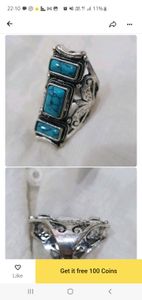 Turquoise Stone Silver Ring