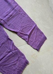 Beautiful Embroidered Purple Kurta