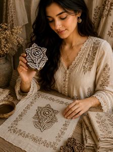 Wooden Block Printing Stamp Set