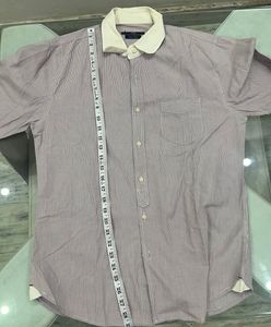 Men's Striped Button-Up Shirt