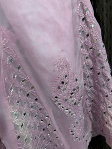 Pink Chikankari Kurta