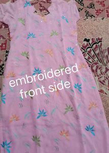 Pink Floral Salwar Suit Set