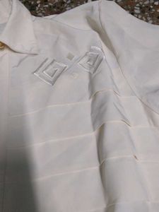 Cream Button-Up shirt