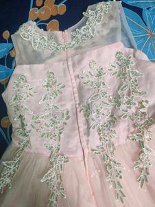 Princess Pink Flower Girl Dress
