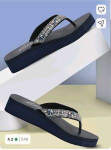 Sparkling Embellished Flip-Flops