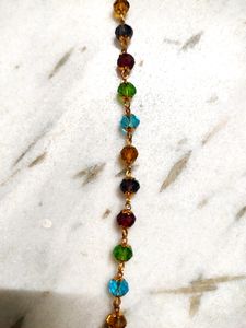 Multicolored Beads Crystal Necklace