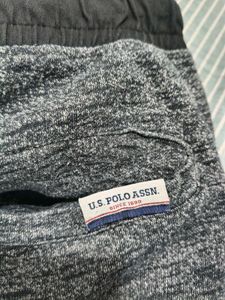 Athletic Gray Shorts with Trim