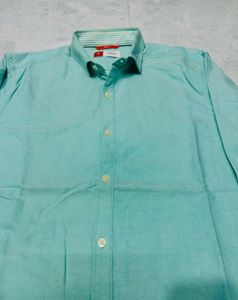 Invictus Men's Aqua Button-Down Shirt