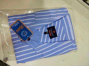 Men's Blue Striped Casual Shirt
