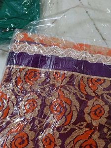 Floral Net Festival Saree
