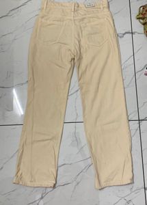 Lightweight Cream Wide Leg Pants