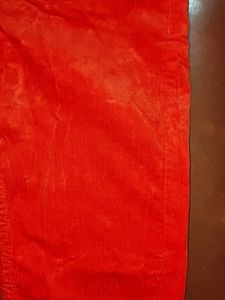 Red Corduroy Jeans with Belt