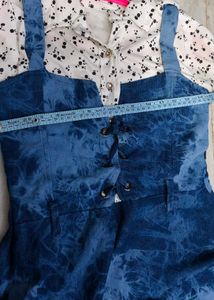 Stylish Blue Tie-Dye Midi Dress