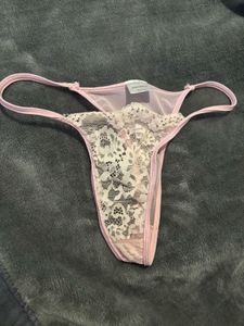 Pink Lace Thong
