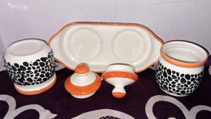 Ceramic Spice Jars Set