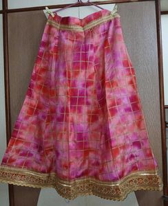 Vibrant Pink & Red Tie-Dye Skirt😍😍